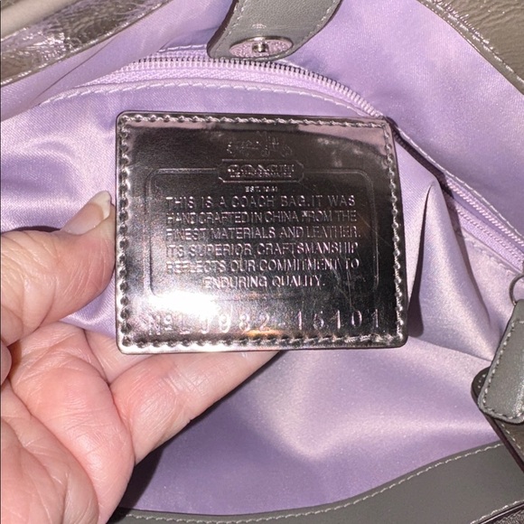 Coach Ashley satchel shoulder bag
Monogram canvas light gray / dark gray EUC - Picture 17 of 17